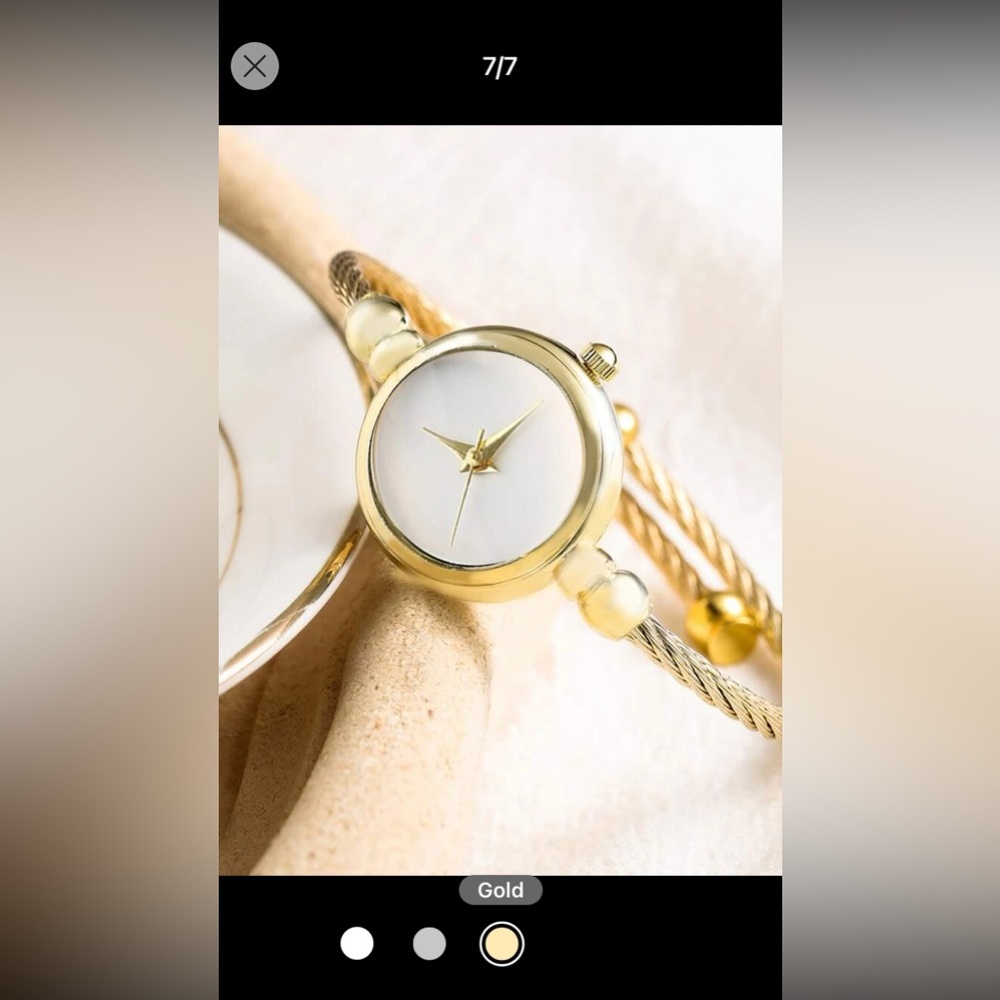 Round Pointer Quartz Watch In Stainless Steel - image 1